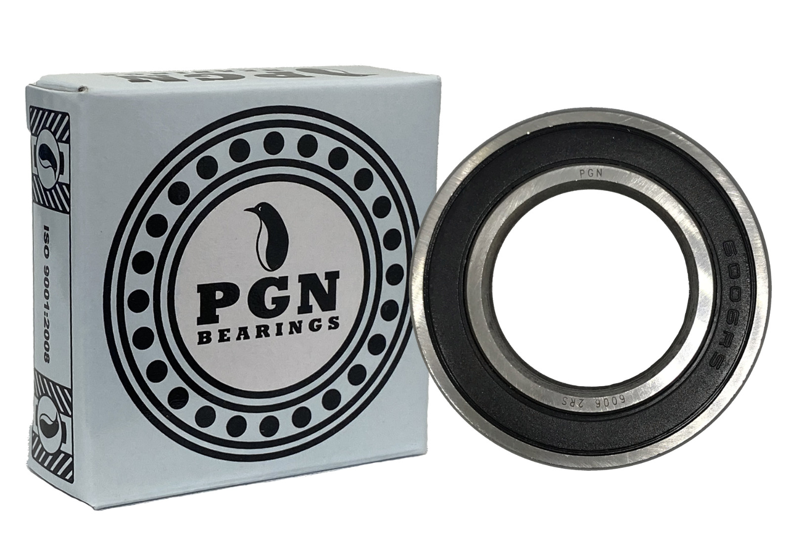 (100 Pack) 6006-2RS Chrome Steel Sealed Ball Bearing – 30x55x13mm – Rubber Seal