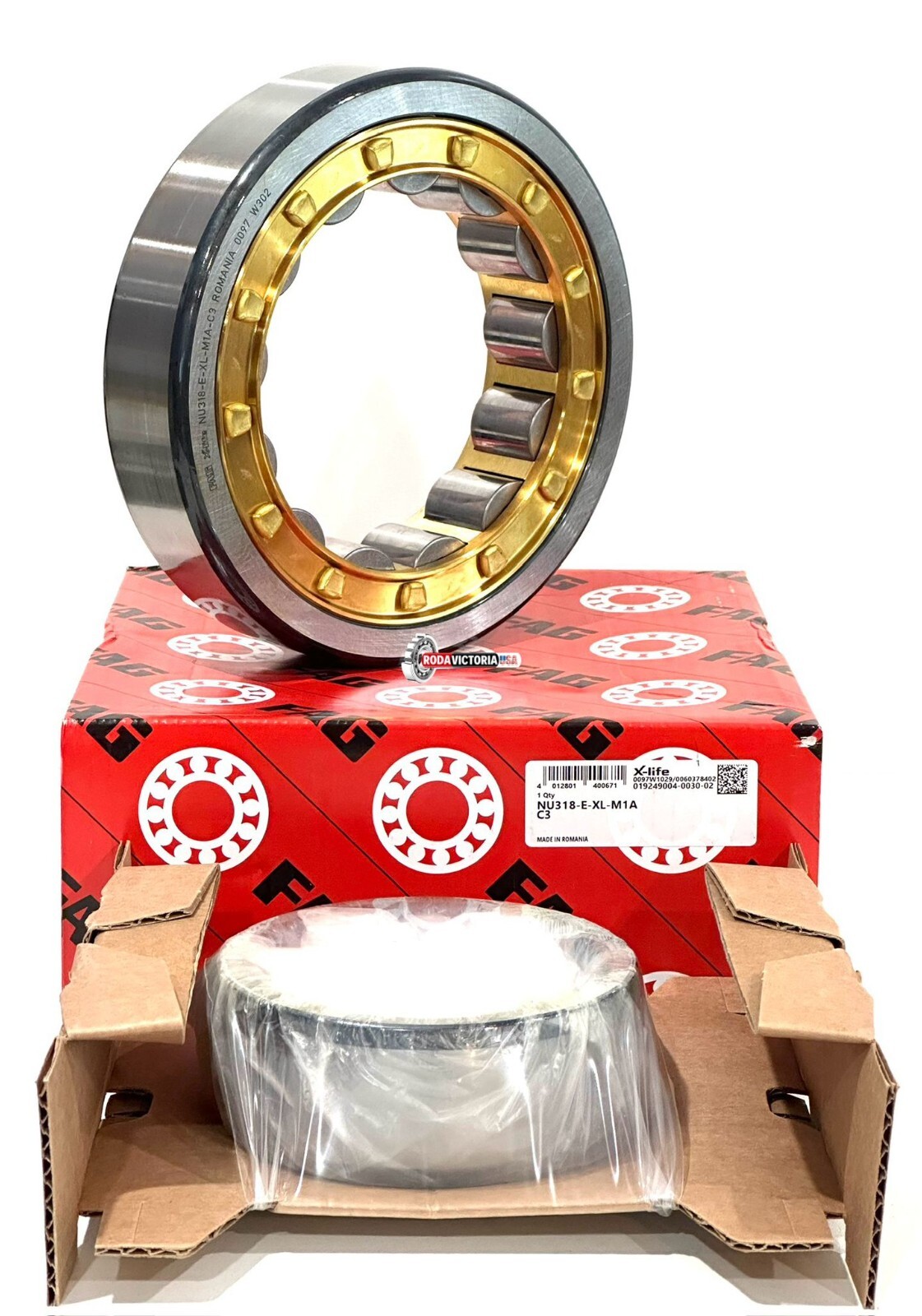 FAG NU318 E M1 C3 CYLINDRICAL ROLLER BEARING 90x190x43mm