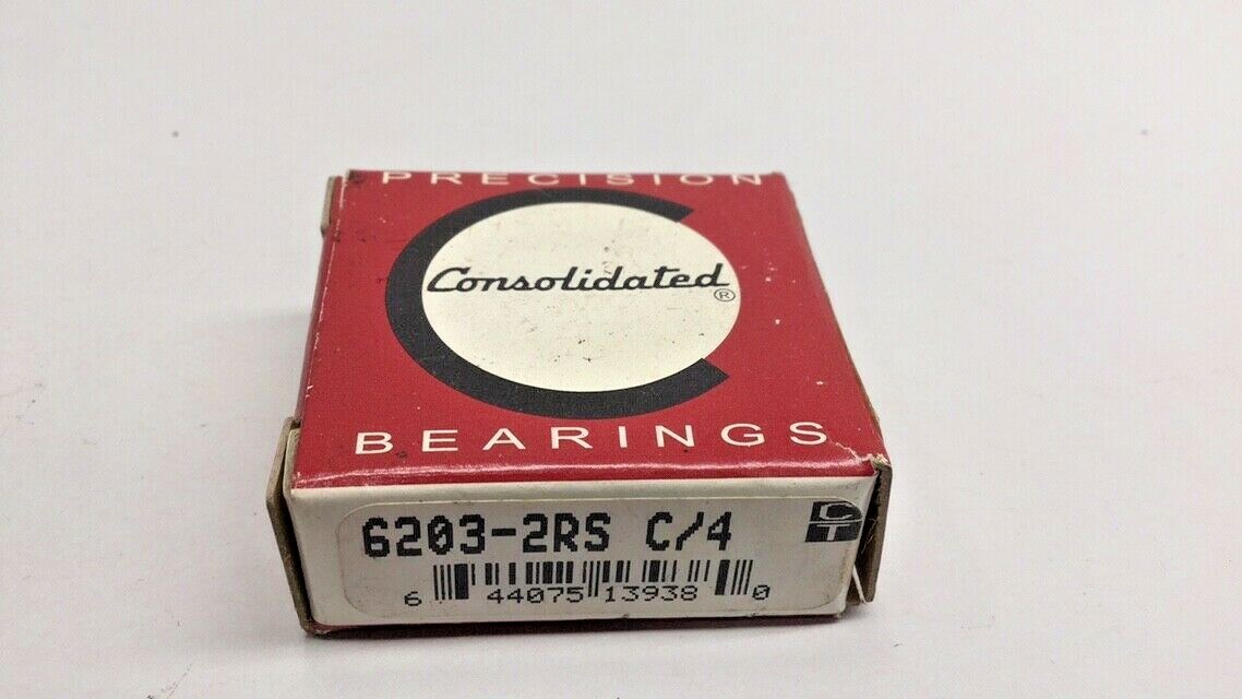 Consolidated Precision 6203-2RS C/4 Ball Bearing Double Sealed