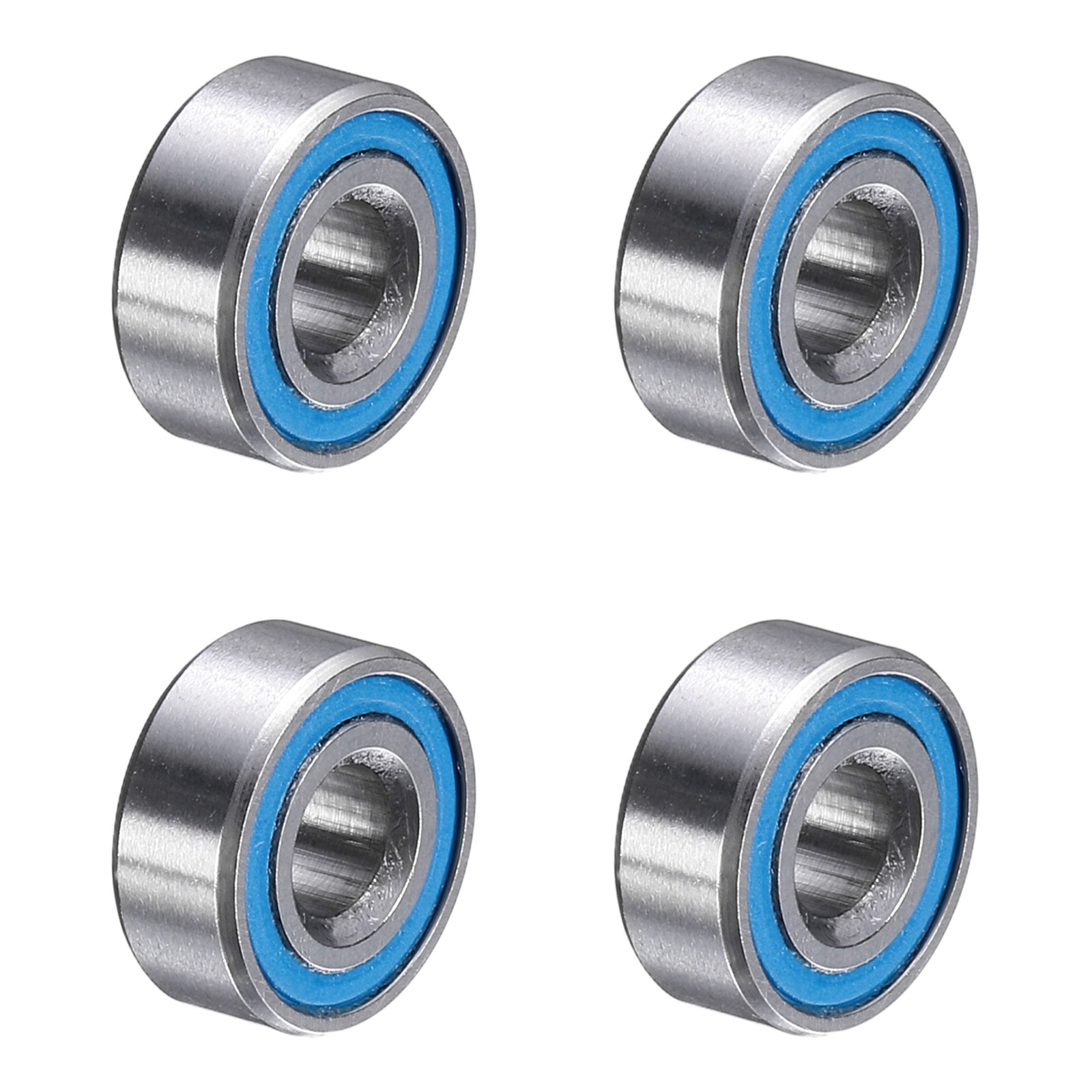 4Pcs MR104-2RS Deep Groove Bearing 4x10x4mm Double Sealed Chrome Steel P5