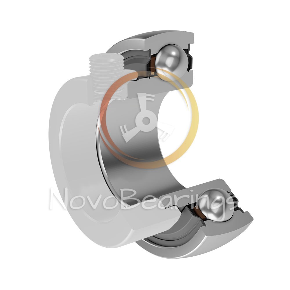 JL207C3/L866 Single Row Insert Ball Bearing 35x72x25,4 mm. by NTN brand