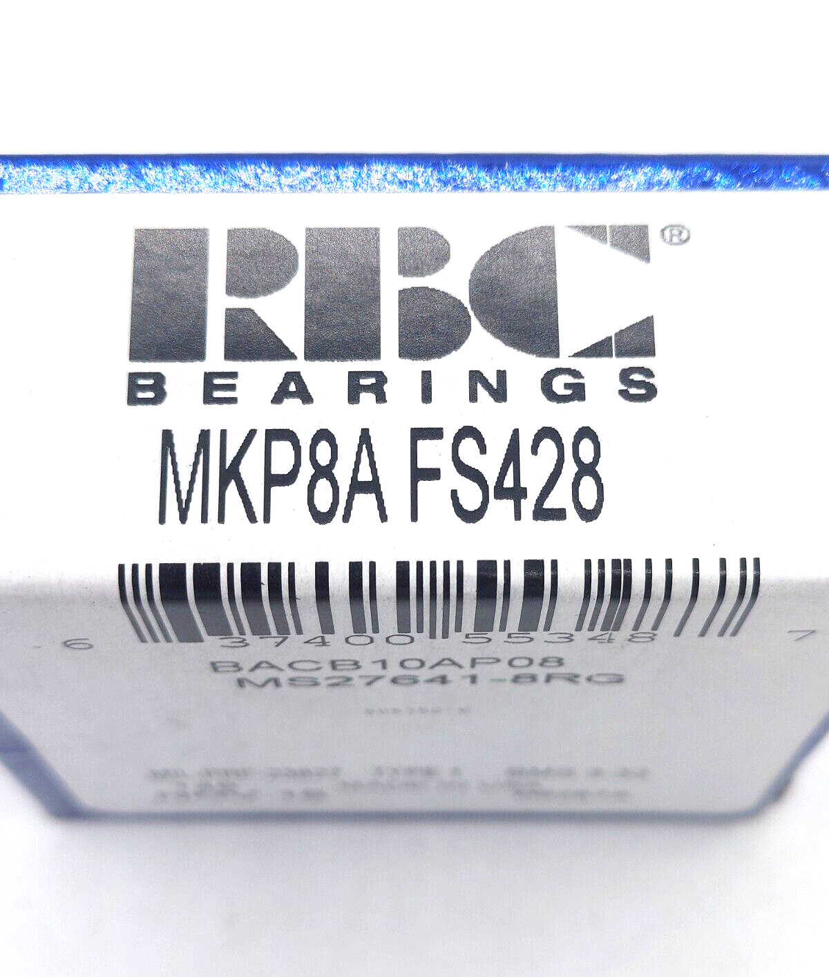 RBC MKP8AFS428 Airframe Control Bearing BACB10AP08 MKP8A FS428 *NOS SEALED*