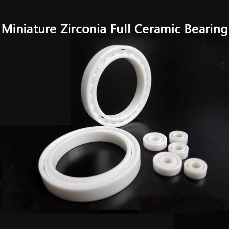Miniature Zirconia Full Ceramic Bearing PTFE Retainer Insulate ZRO2 Non-Magnetic