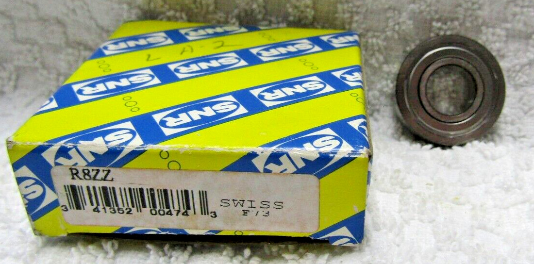 👍NEW SNR SINGLE ROW SHIELDED BEARING 1/2″ BORE x 1-1/8″ OD x 5/16″ WIDTH R8ZZ