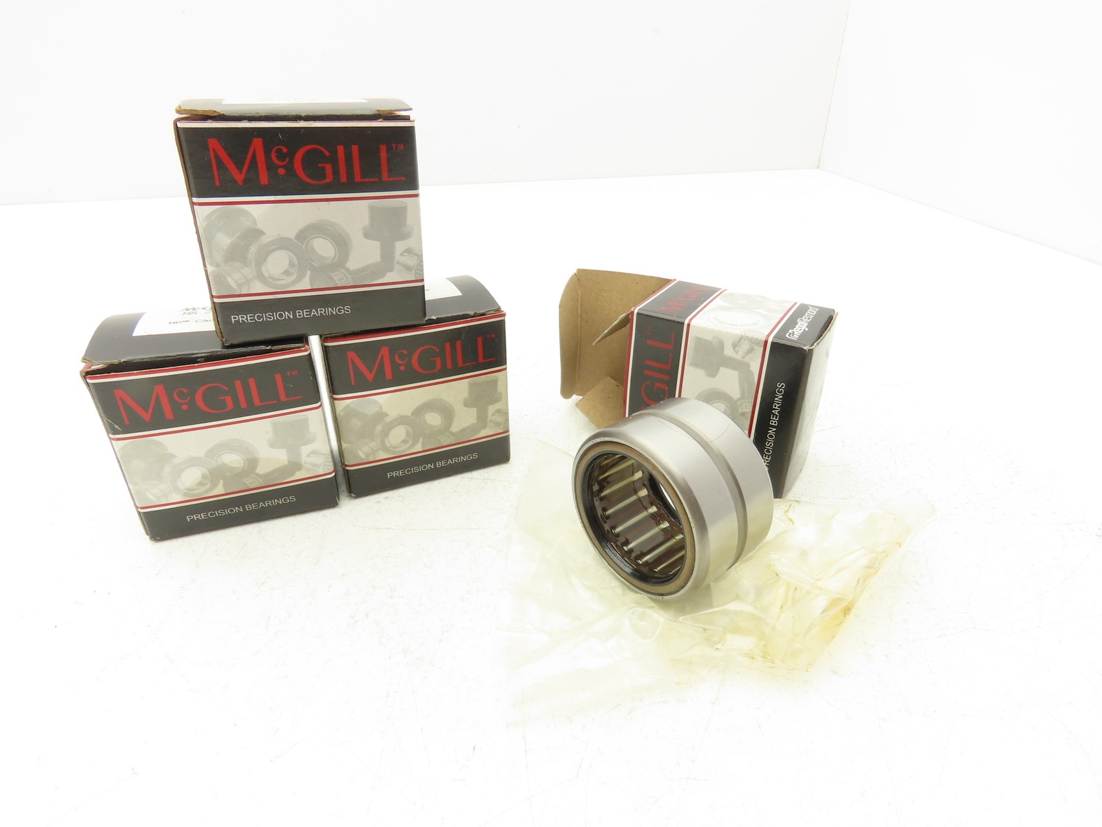 McGill MR 24 SS Needle Roller Bearing 1.50″ Bore x 2″ OD x 1.25″ Width Lot of 4
