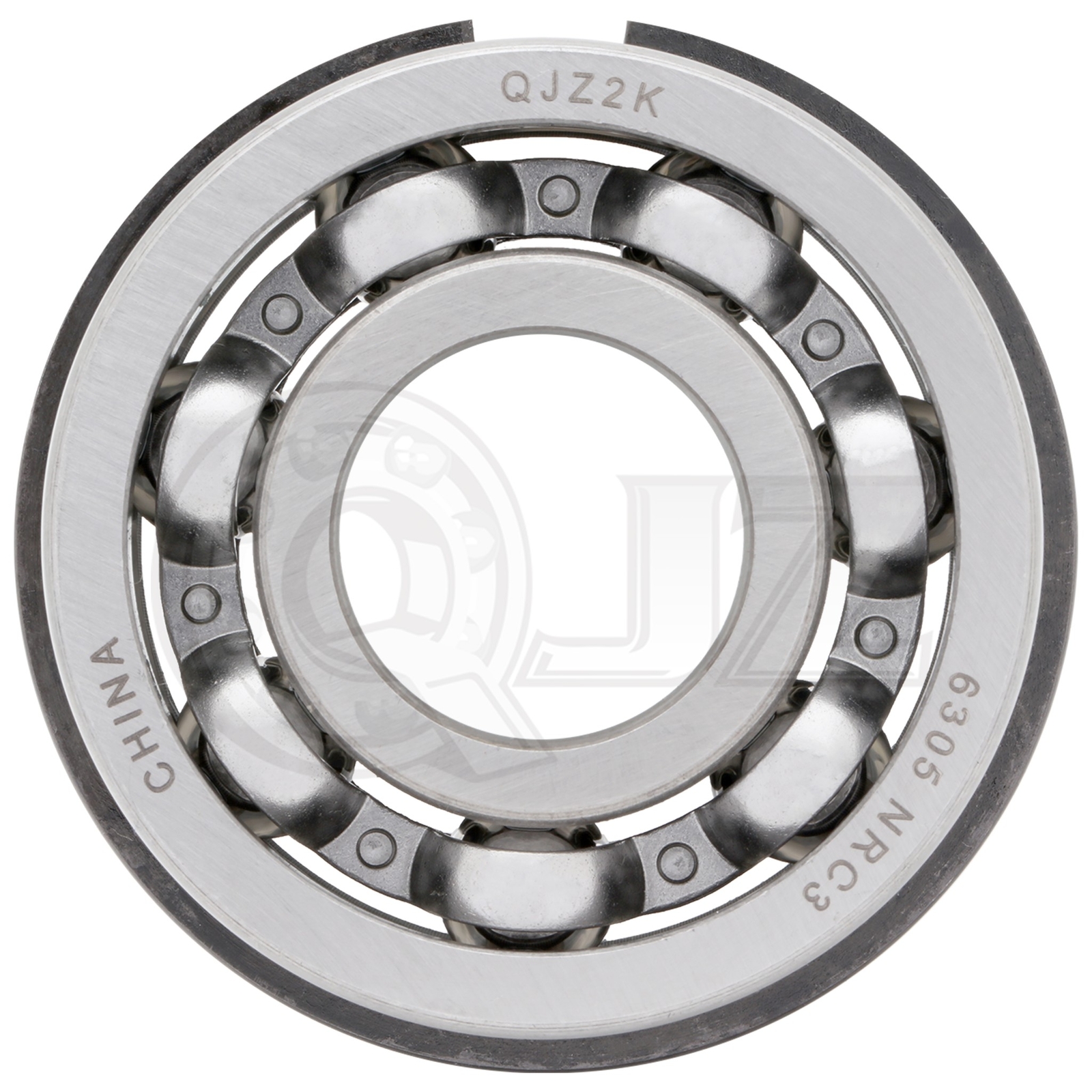 [Qty.8] 6305-OPEN Deep Groove Bearing W/ Snap-Ring [25mm ID x 62mm OD x 17mm W]