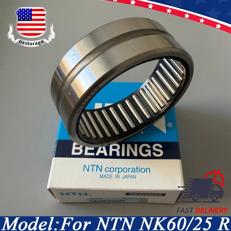For NTN NK60/25 R Machined Needle Roller Bearing — Single Row 60x72x25 mm