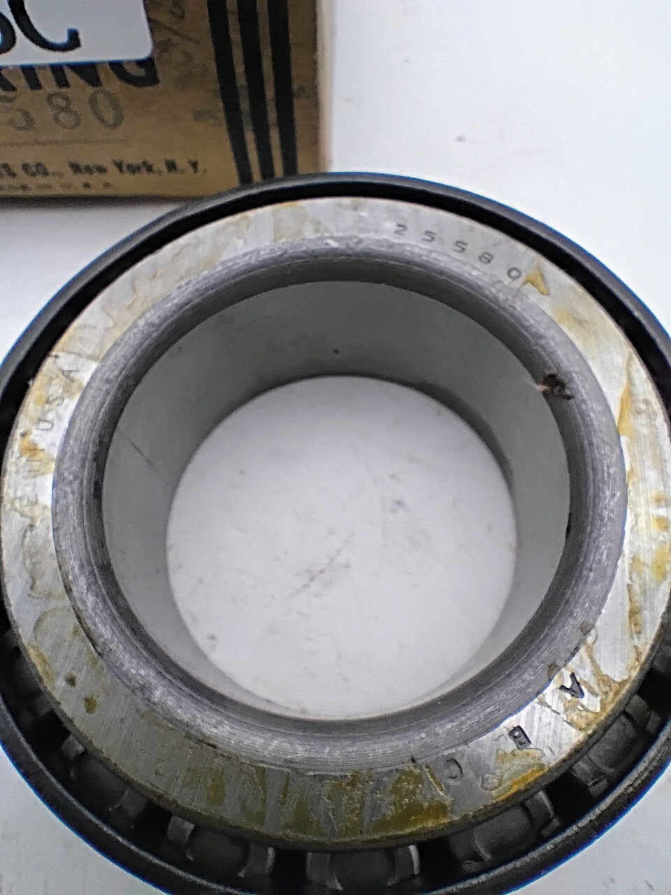 ABC Tapered Roller Bearing Cone #25580 NOS Made in USA