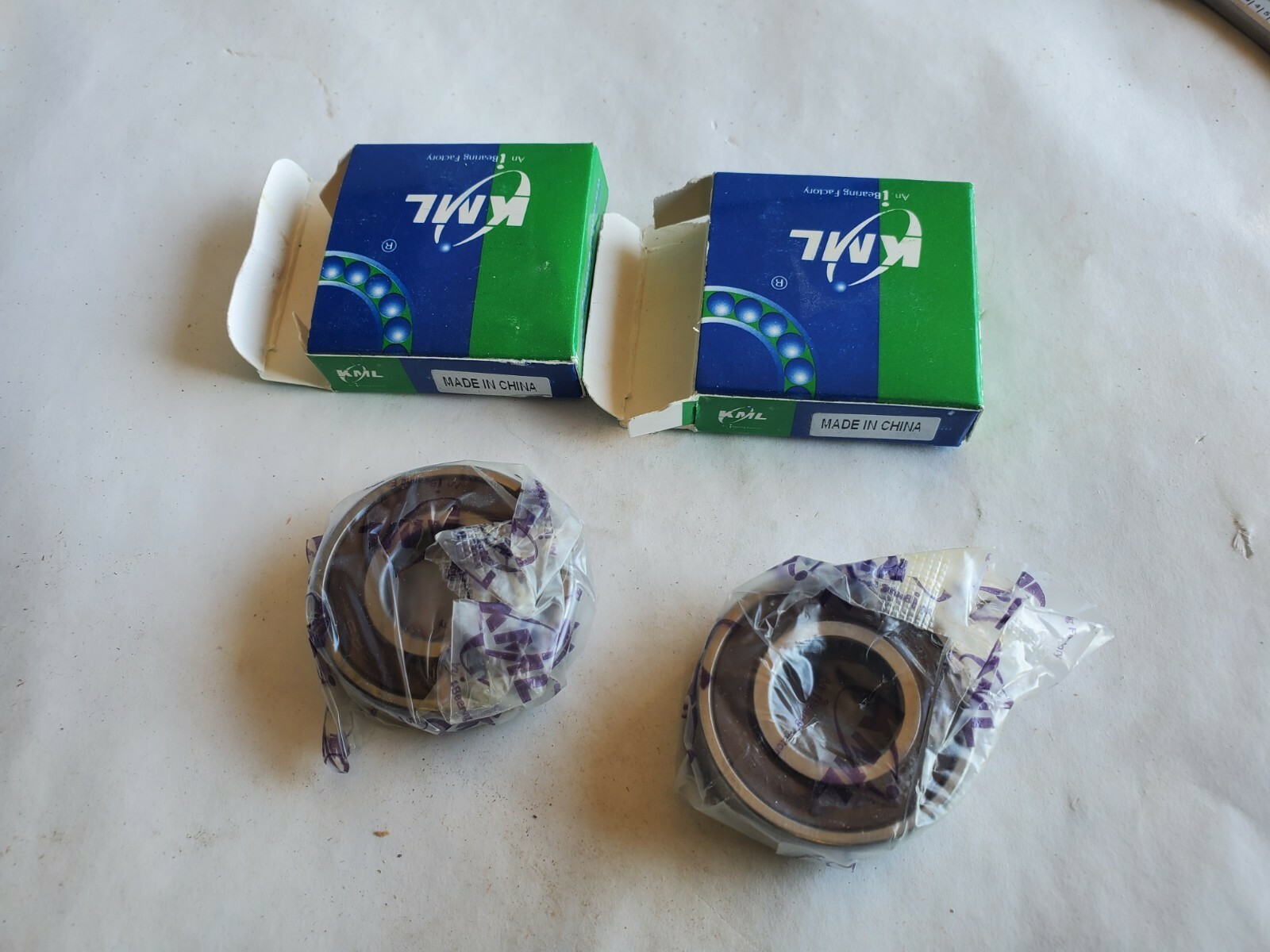 Pair of KML 6203-2RS Ball Bearings