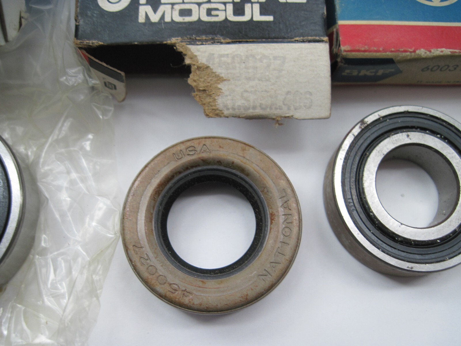 Lot of 11 Bearings and Oil Seals, (3) Are SKF 7868 Shaft Seals, NOS