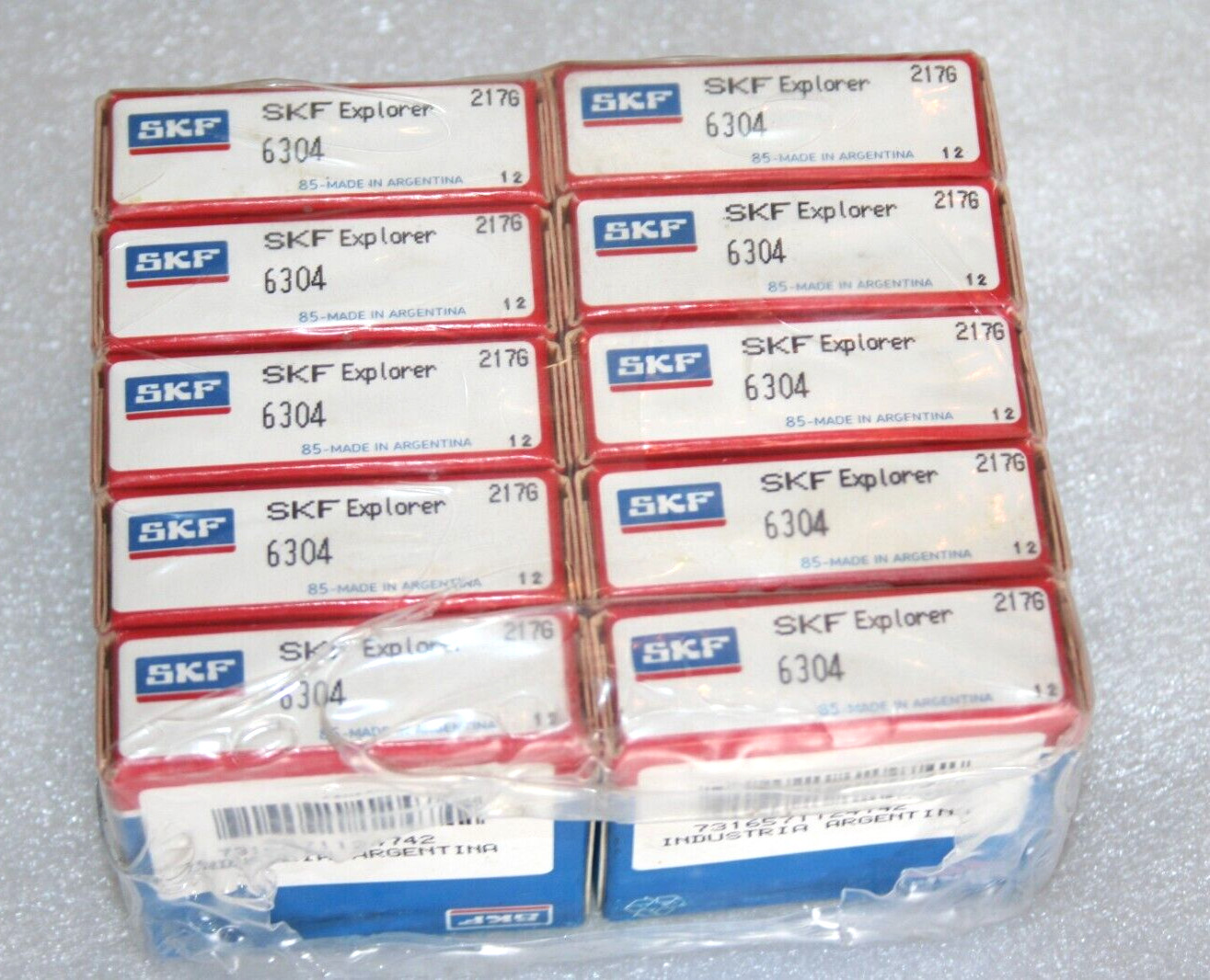 (Pack of 10) GENUINE SKF Explorer 6304 Radial Deep Groove Ball Bearings * NEW *