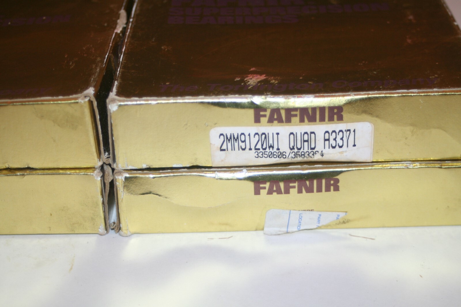 (Set of 4) FAFNIR 2MM9120WI QUAD A3371 Super Precision Bearings * NEW *