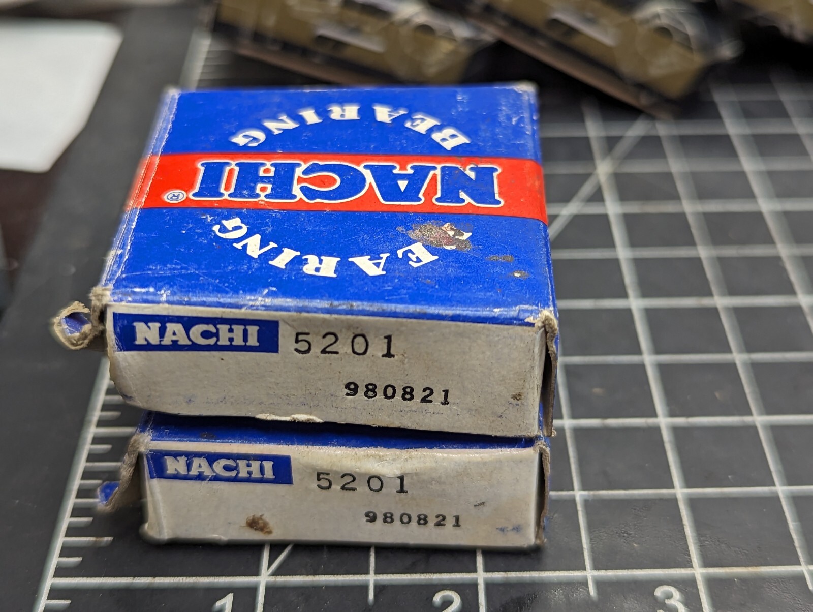 Lot Of (2) NACHI 5201 DOUBLE ROW OPEN BALL BEARINGS (12x32x15.875) OPEN] [OF1]
