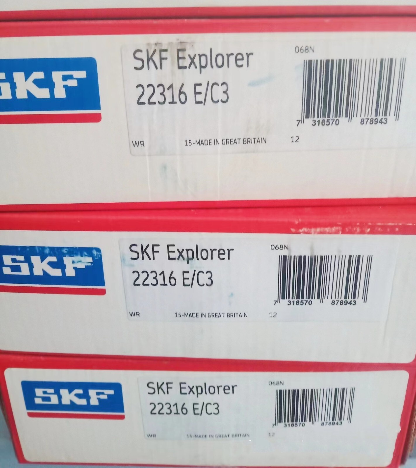 1PC SKF 22216 E/C3 spherical roller bearings