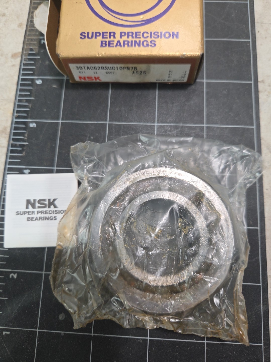 NSK 30TAC62BSUC10PN7B (30TAC62B) BALL SUPER PRECISION SCREW BEARING