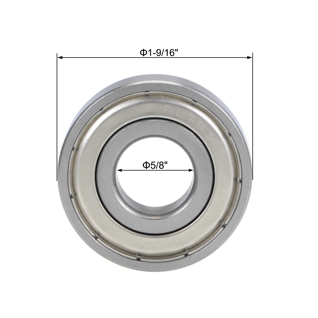 RLS5-2RS Deep Groove Ball Bearings 5/8″ ID 1-9/16″ OR 7/16″ 2pcs