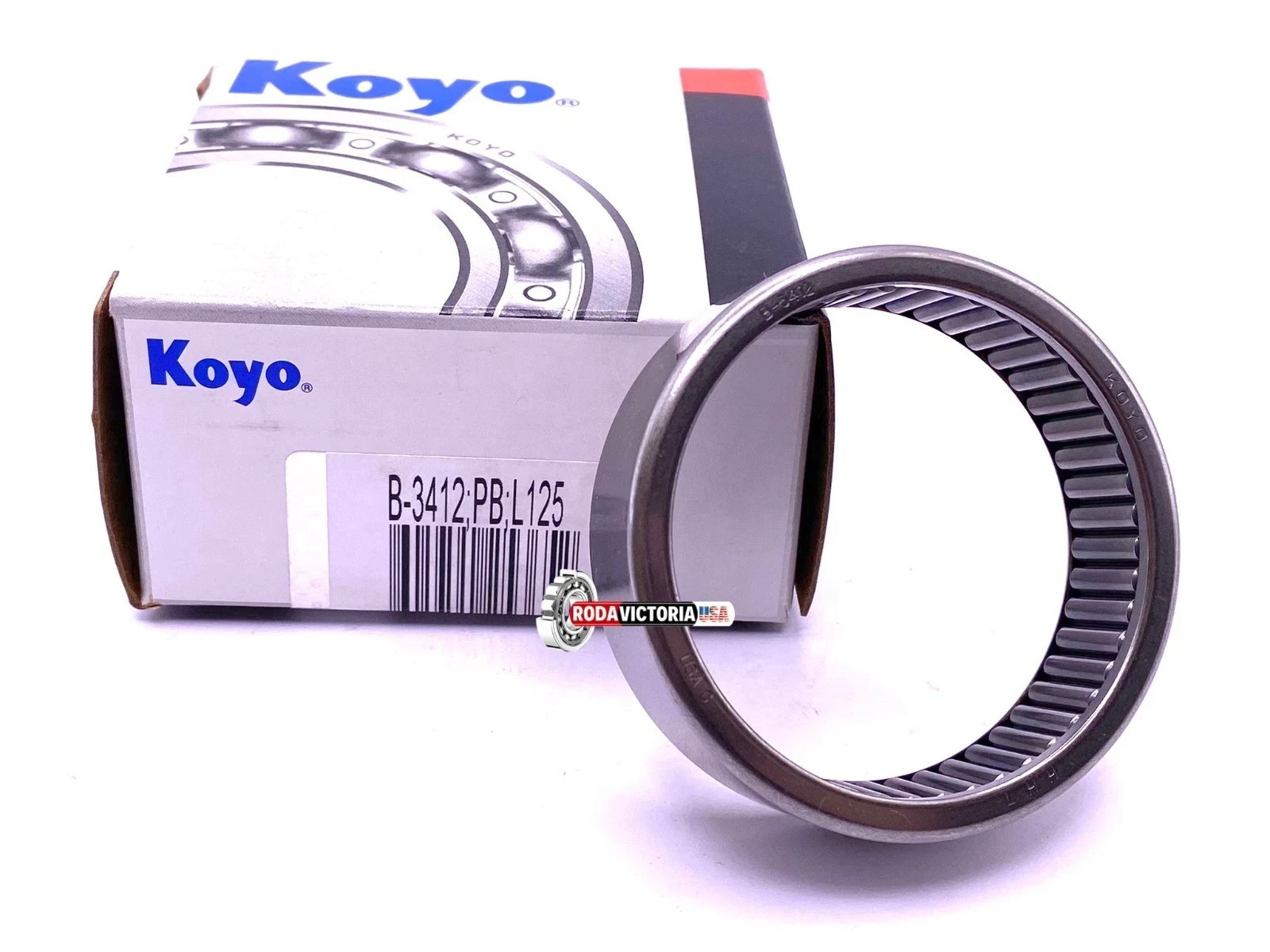 Koyo USA B3412 Needle Roller Bearing, Full Complement 2 1/8″x 2 1/2″x 3/4″