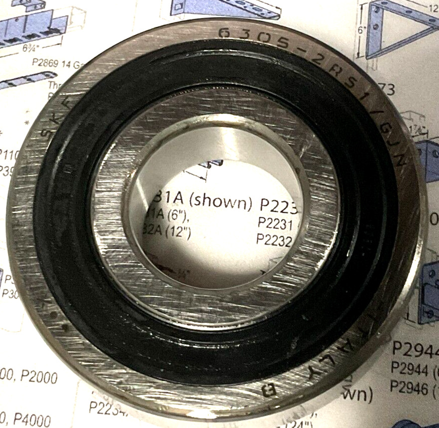 SKF 6305-2RS1/GJN 25x62x17mm Ball Bearing