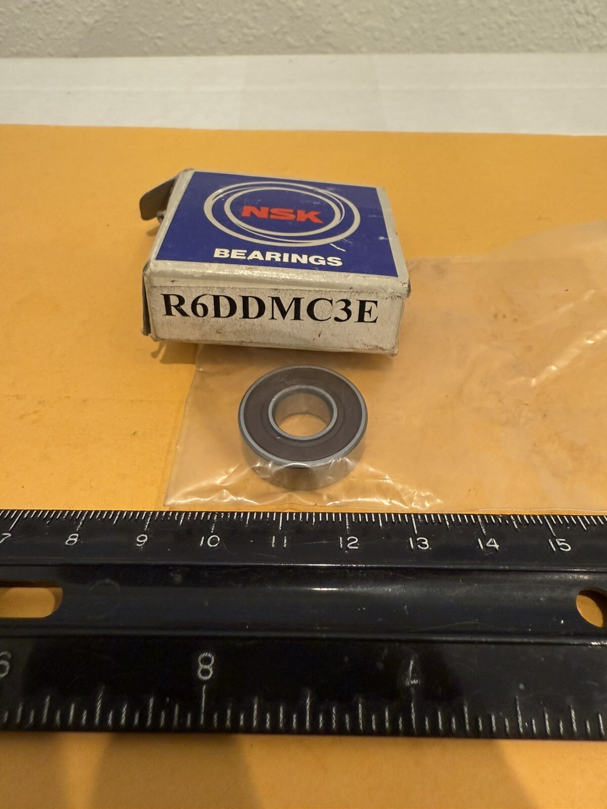 New NSK R6DDMC3E Bearing, 10mm ID, 22.2mm OD, and 7.1mm Width
