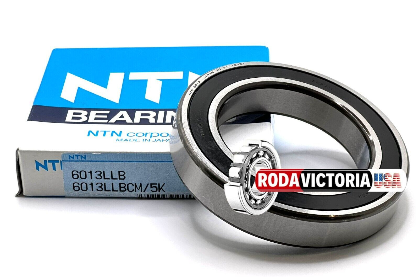 NTN 6013 LLB C3 DEEP GROOVE BALL BEARING, RUBBER SEALED DDU LLU RS 65x100x18mm