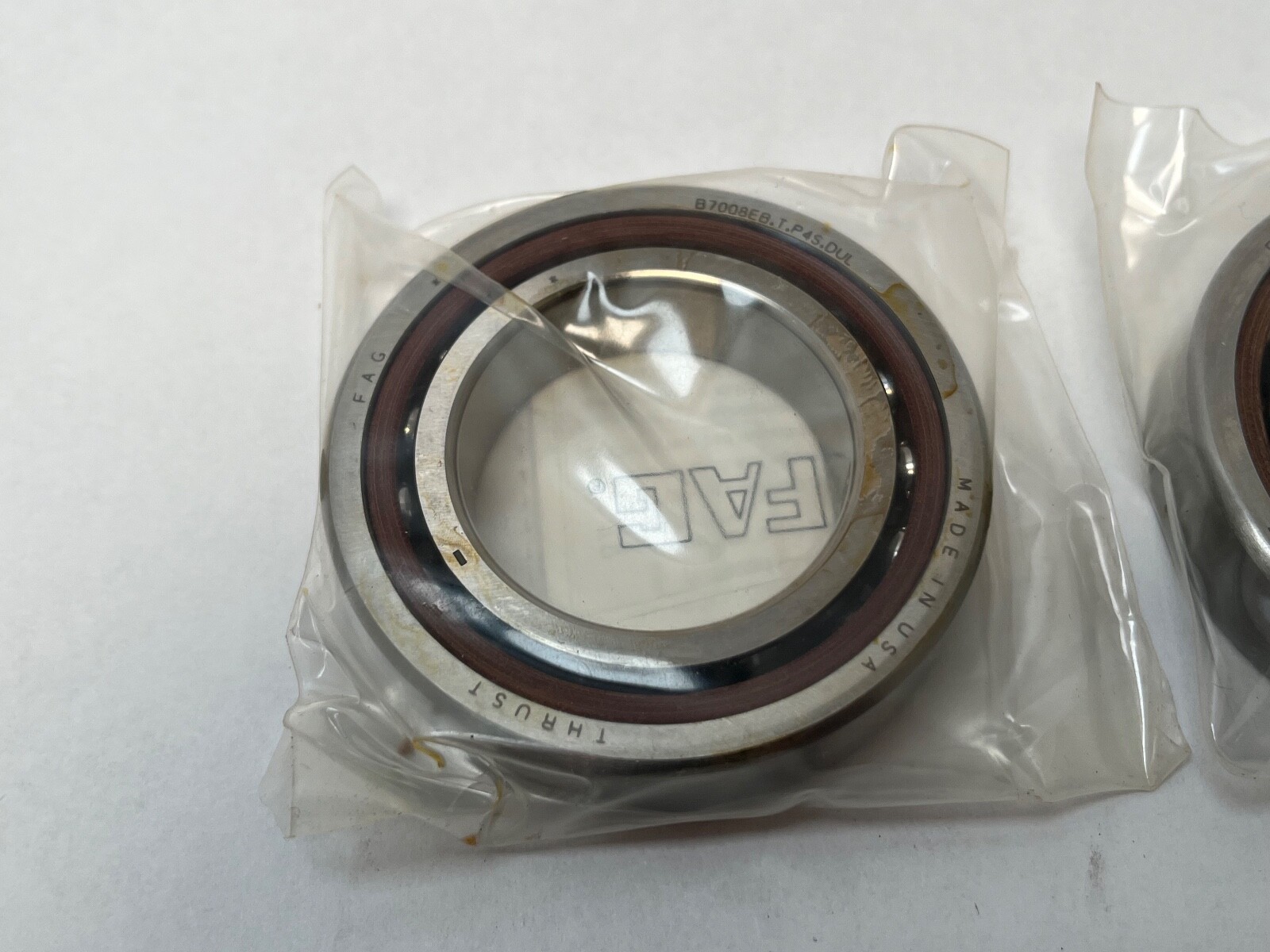 FAG B7008EB.T.P4S.DUL Bearing 40x68x15 mm 7008E B-7008-EB-T-P4S-DUL USA 2 Pcs