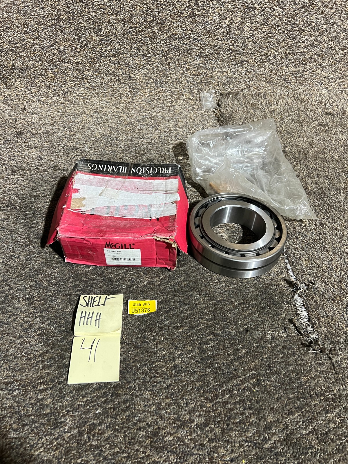 McGill Spherical Roller Bearing SB 22222 W33 Bore 110mm OD 200mm Width 53mm