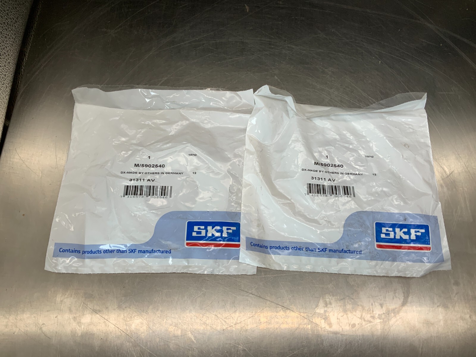 (2) SKF 31311 AV SKF Nilos Sealing Ring