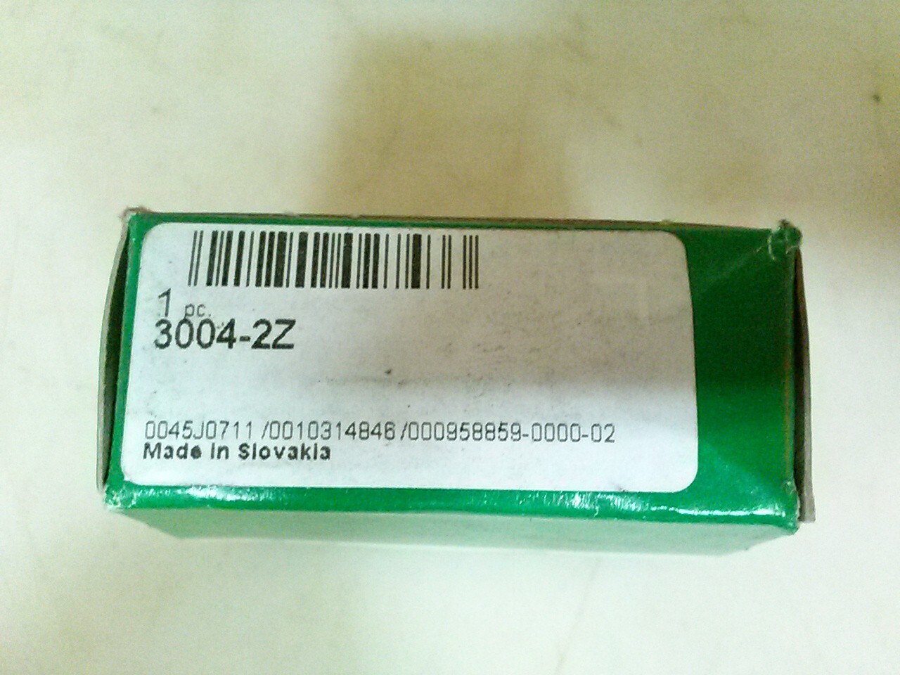 INA 3004 2Z shielded double row ball bearing, made in Slovakia.