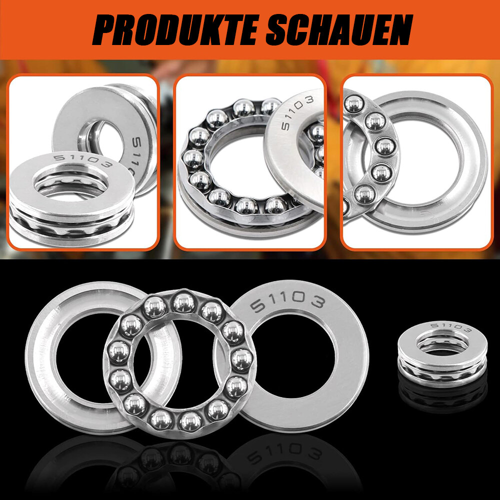 51100-51415 Axial Bearing/Axial Ball Bearing/Pressure Bearing 10mm-160mm Shaft