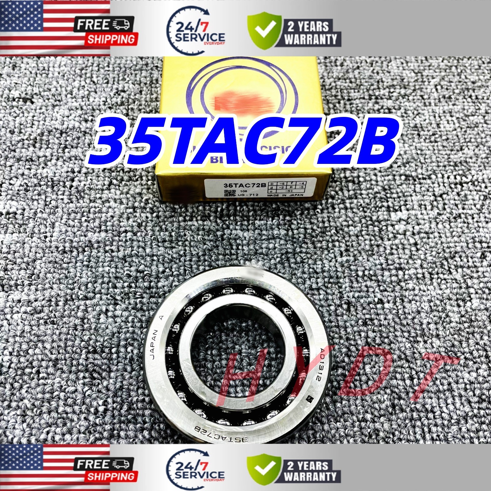 35TAC72BSUC10PN7B (35TAC72B) NSK super precision bearing 35mm ID x 72mm OD NEW
