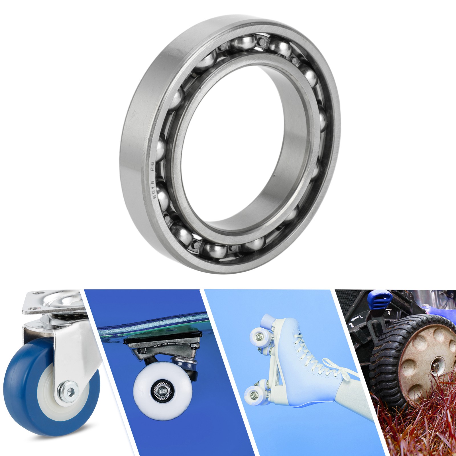 6016 Deep Groove Ball Bearings 80x125x22mm 1 Pc Scooter Skateboard Wheel