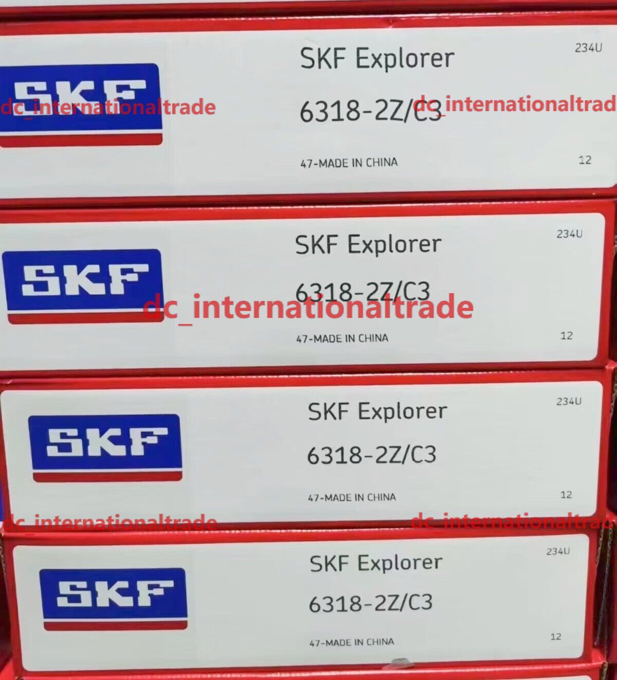 NEW SKF 6318-2Z/C3 single row deep groove ball bearing 1PCS #AT
