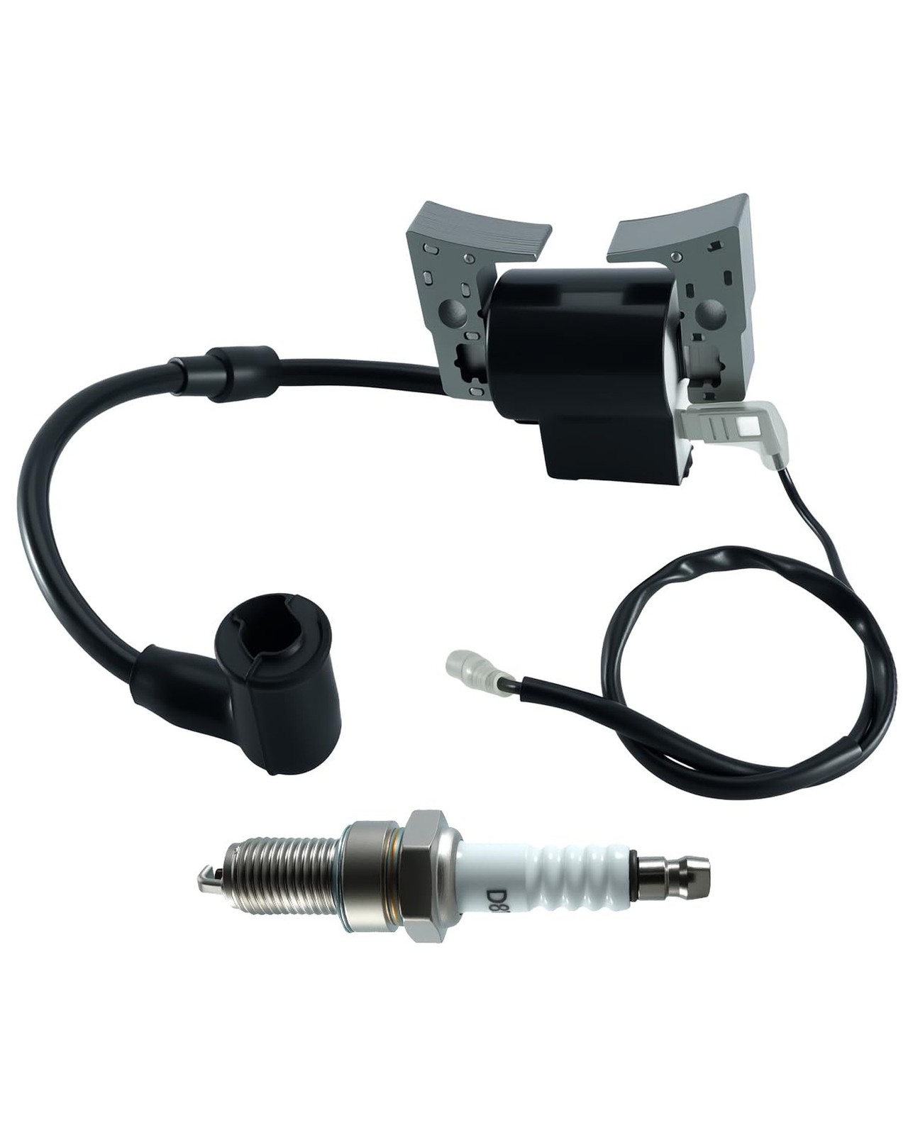 Ignition Coil Module with Spark Plug Fit for YAMAHA Golf Cart G16 G22 EPIGC10…