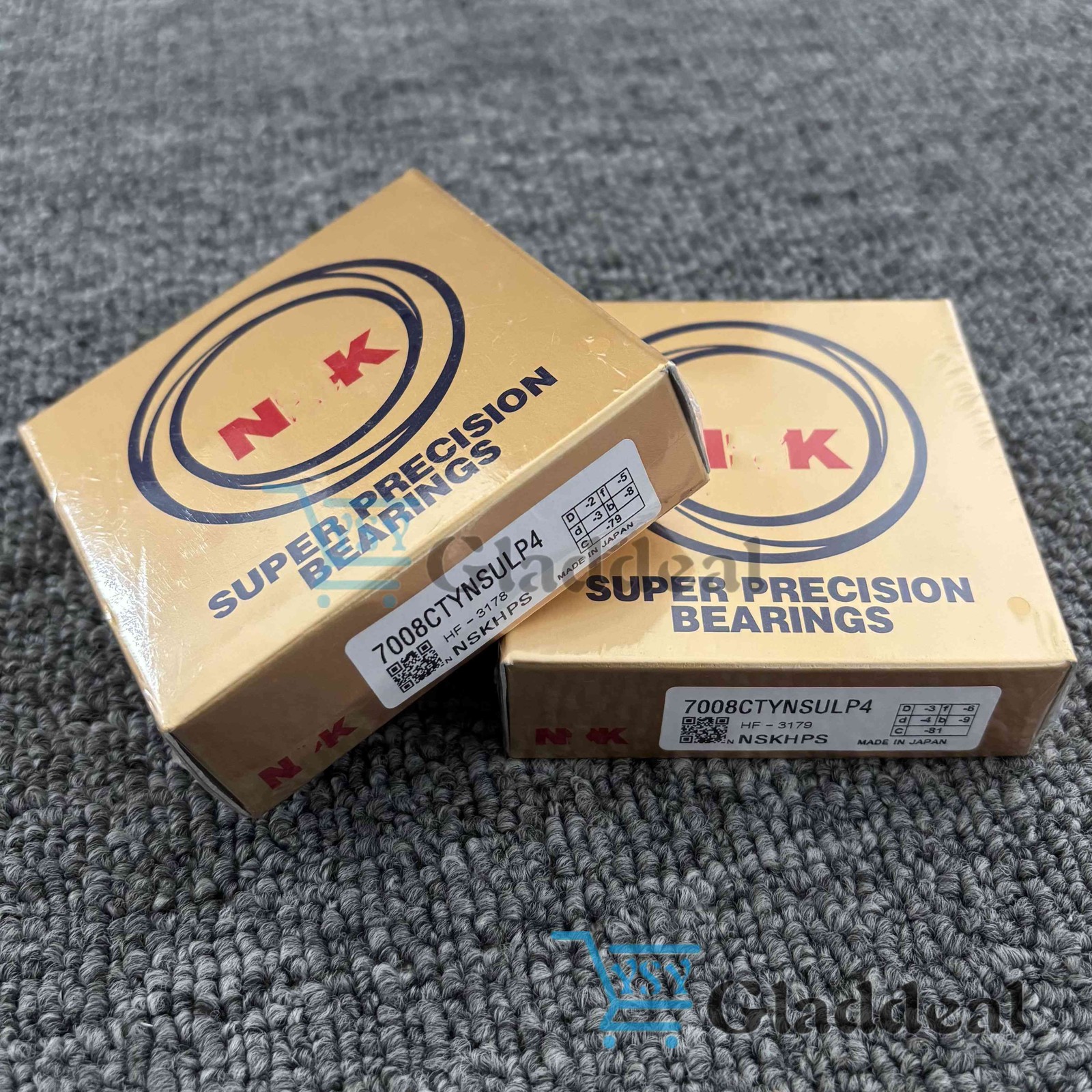 New Set of Two Abec-7 Super Precision Spindle Bearings For NSK 7008CTYNSULP4