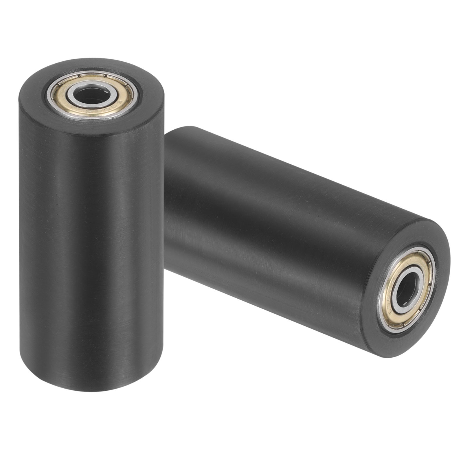 2 Pcs Plastic Roller Wheel with Bearings 1/4″ x 1″ x 2-3/8″ Bearing Pulley