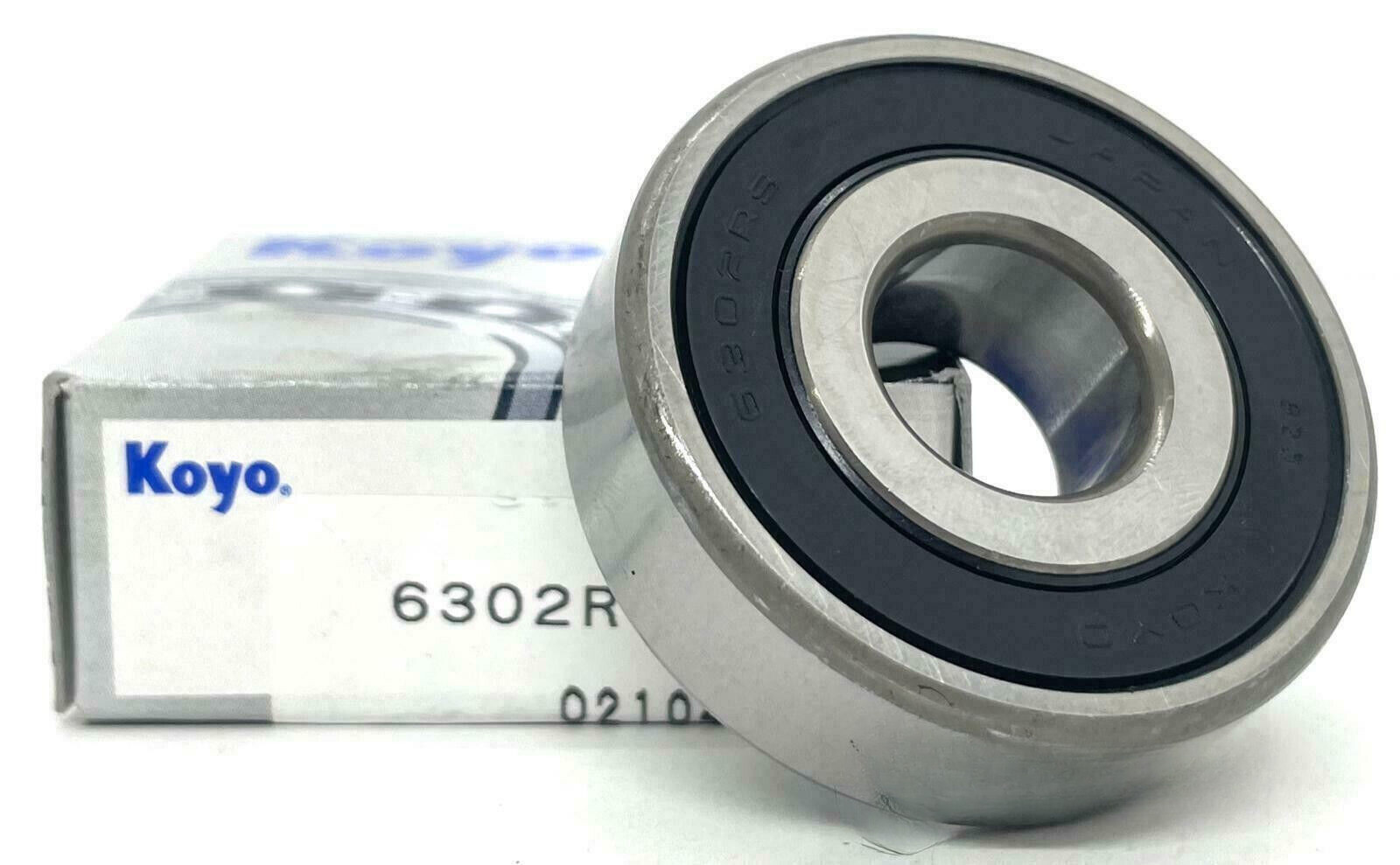 KOYO 6302 RS Deep Groove Radial Ball Bearing 15x42x13mm
