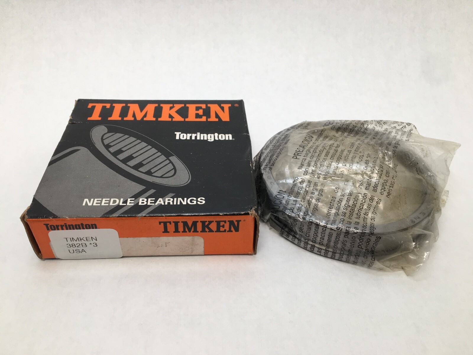 Timken 382B-3 Flange Taper Roller Bearing Cup / Race 3-7/8″ OD 382-B 3 382B3 USA