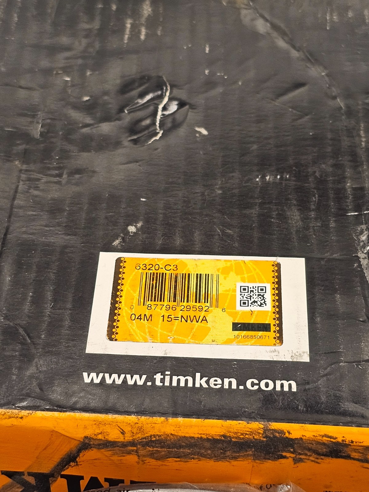 Timken 6320-C3 100x215x47mm Open Deep Groove Ball Bearing