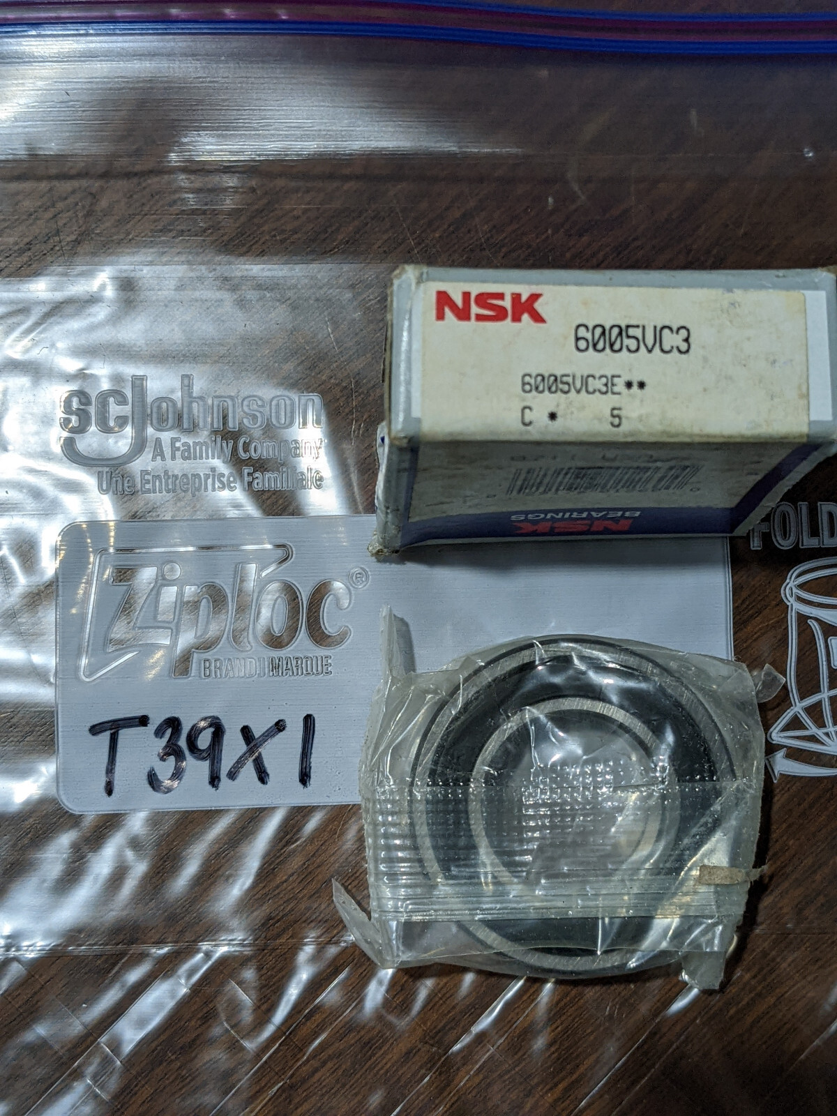 New NEW NSK 6005 V C3 DEEP GROOVE RADIAL BALL BEARING 6005VC3