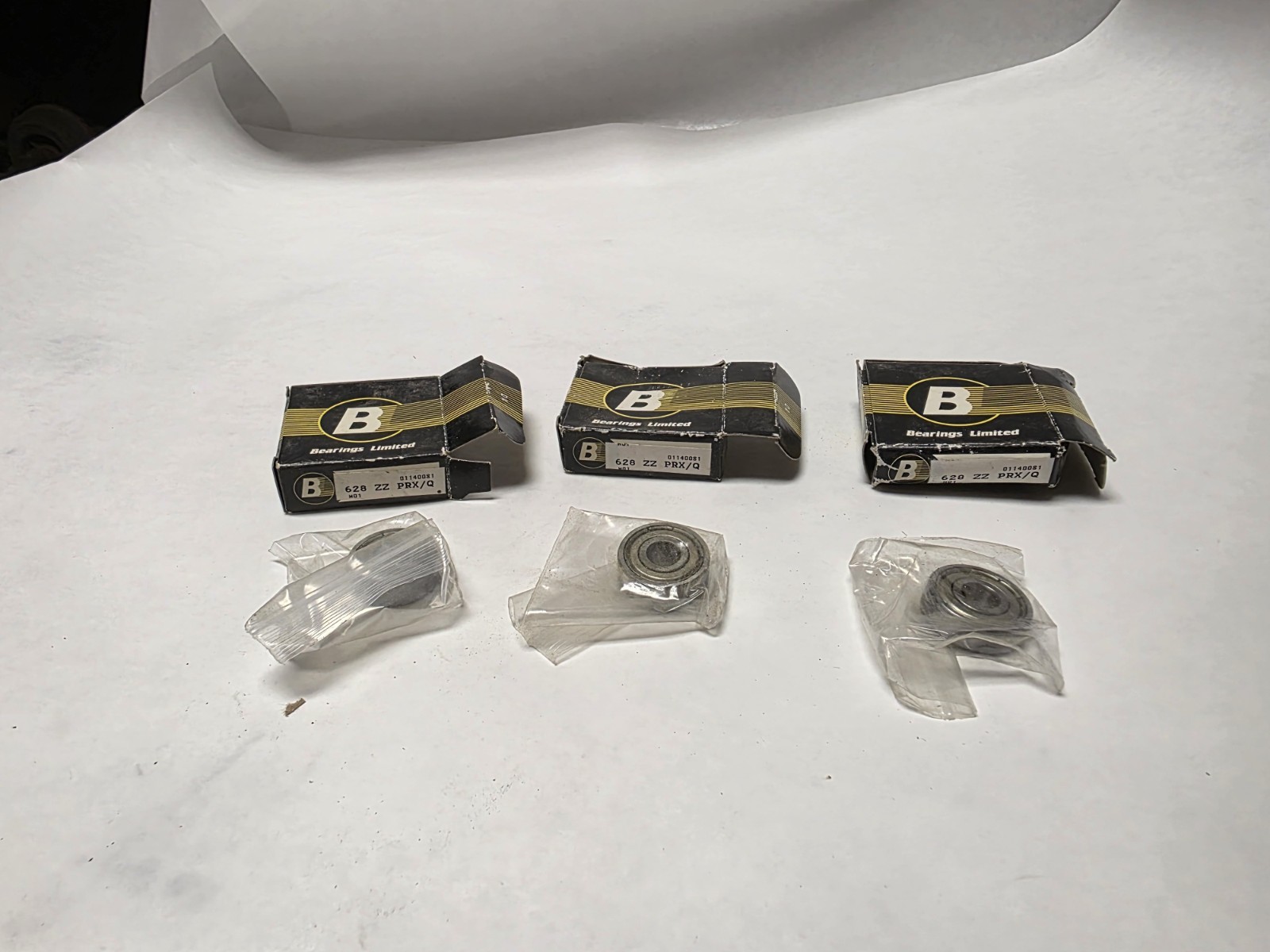3 pcs. Unbranded/B. L. 628 ZZ PRX/Q Deep Groove Ball Bearing 8mm x 24mm x 8