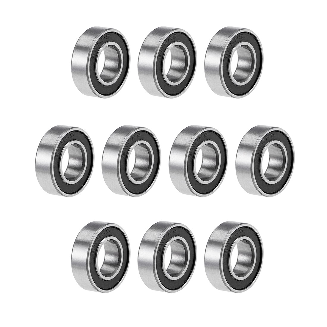 688-2RS Deep Groove Ball Bearings 8x16x5mm Double Sealed Chrome Steel P6 10pcs