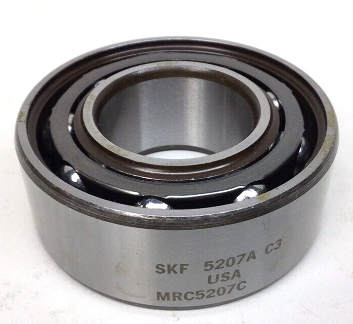 SKF 5207A C3 Angular Contact Ball Bearing Double Row 35mm ID X 72mm OD X 27mm W