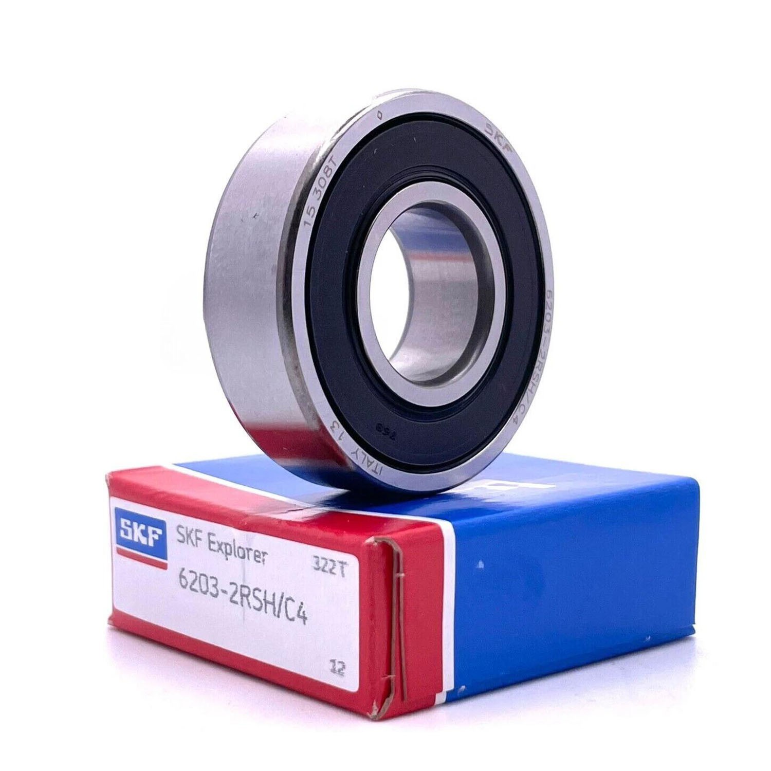 (Qty10) SKF 6203 2RSH C3 DEEP GROOVE BALL BEARING, RUBBER SEALED 17x40x12 mm