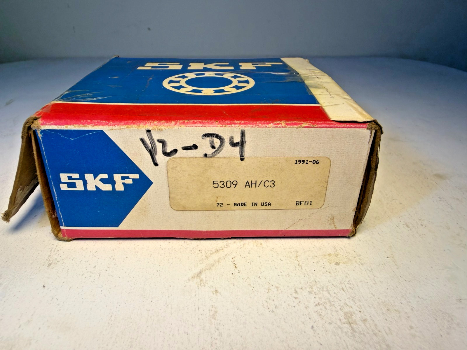 SKF 5309 AH/C3, A/C3, double row angular contact bearing, New, FREE SHIPPING