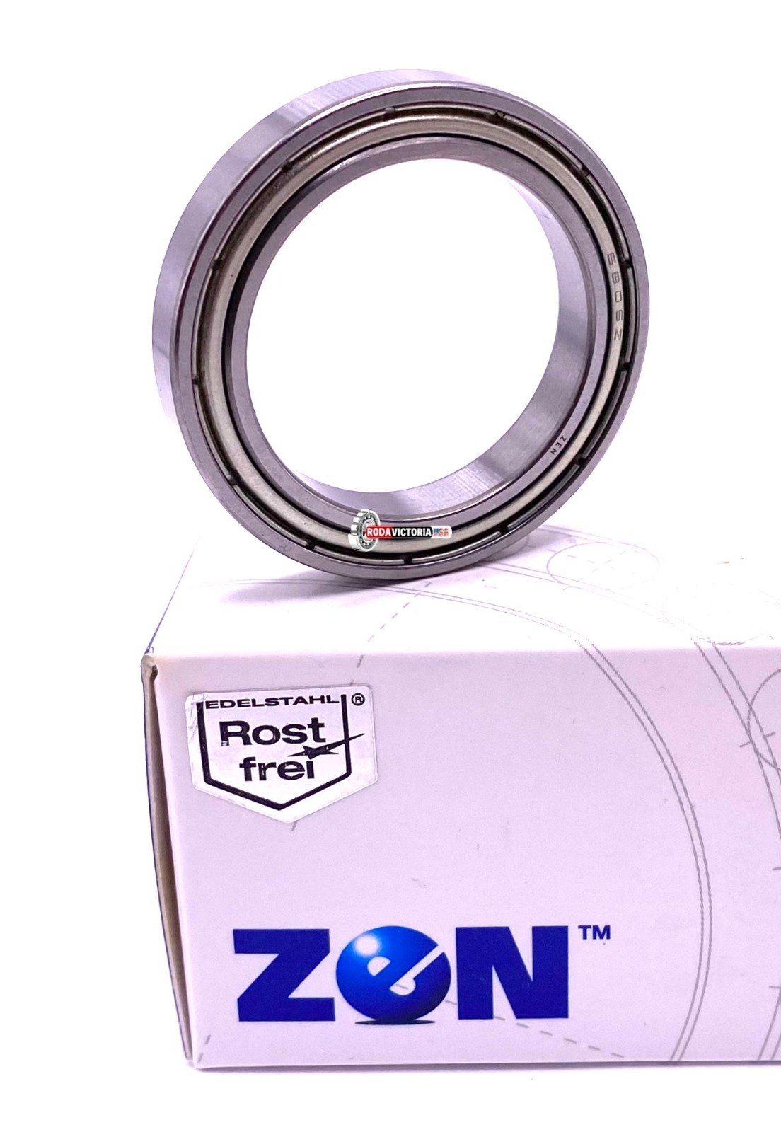 ZEN 61806 ZZ Deep Groove Ball Bearing, Metal Shielded 6806 2Z 30x42x7 mm