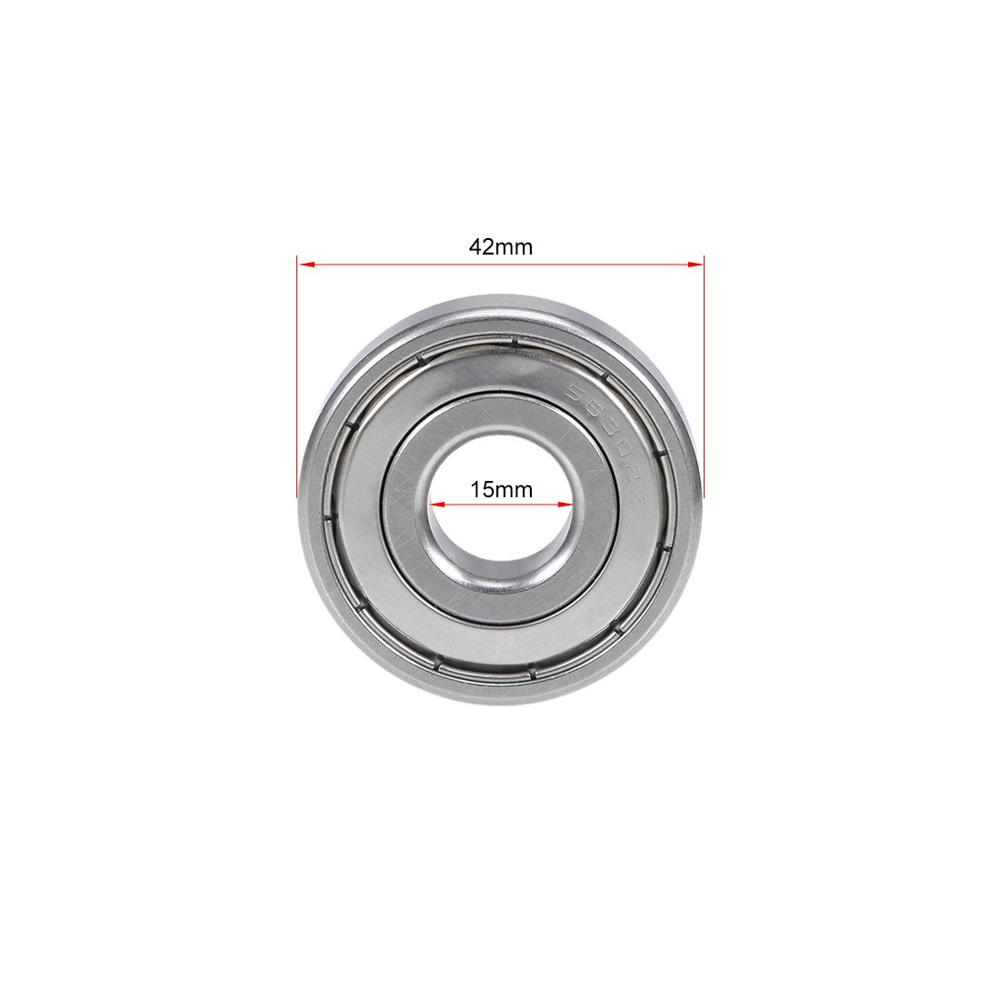 S6302ZZ Stainless Steel Ball Bearing 15x42x13mm Double Shielded 6302Z Bearings