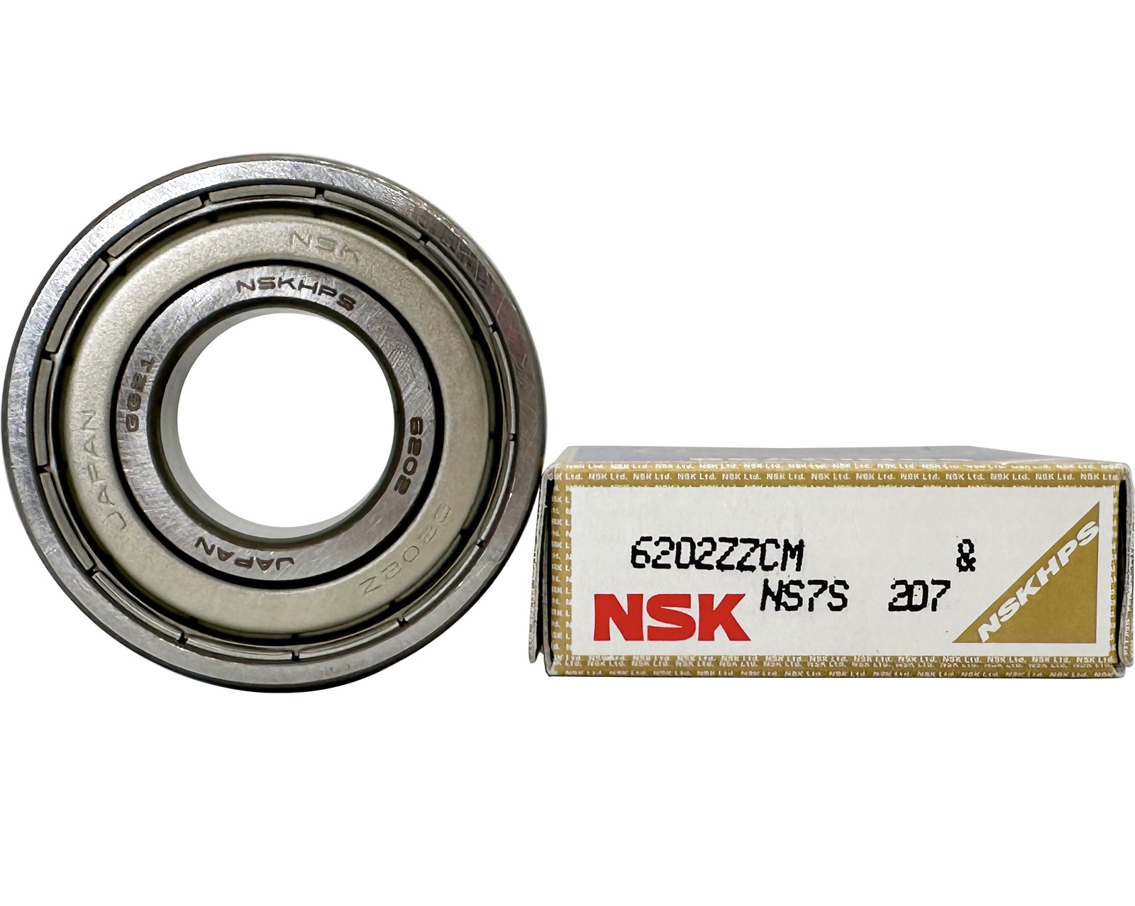 2PACK NSK 6202ZZ 15X35X11MM Double Metal Seal Bearings 6202-2Z 6202ZZ