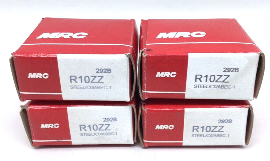 MRC R10ZZ Deep Groove Ball Bearing Double Shield 5/8″x1-3/8″x11/32″ (Pack Of 4)