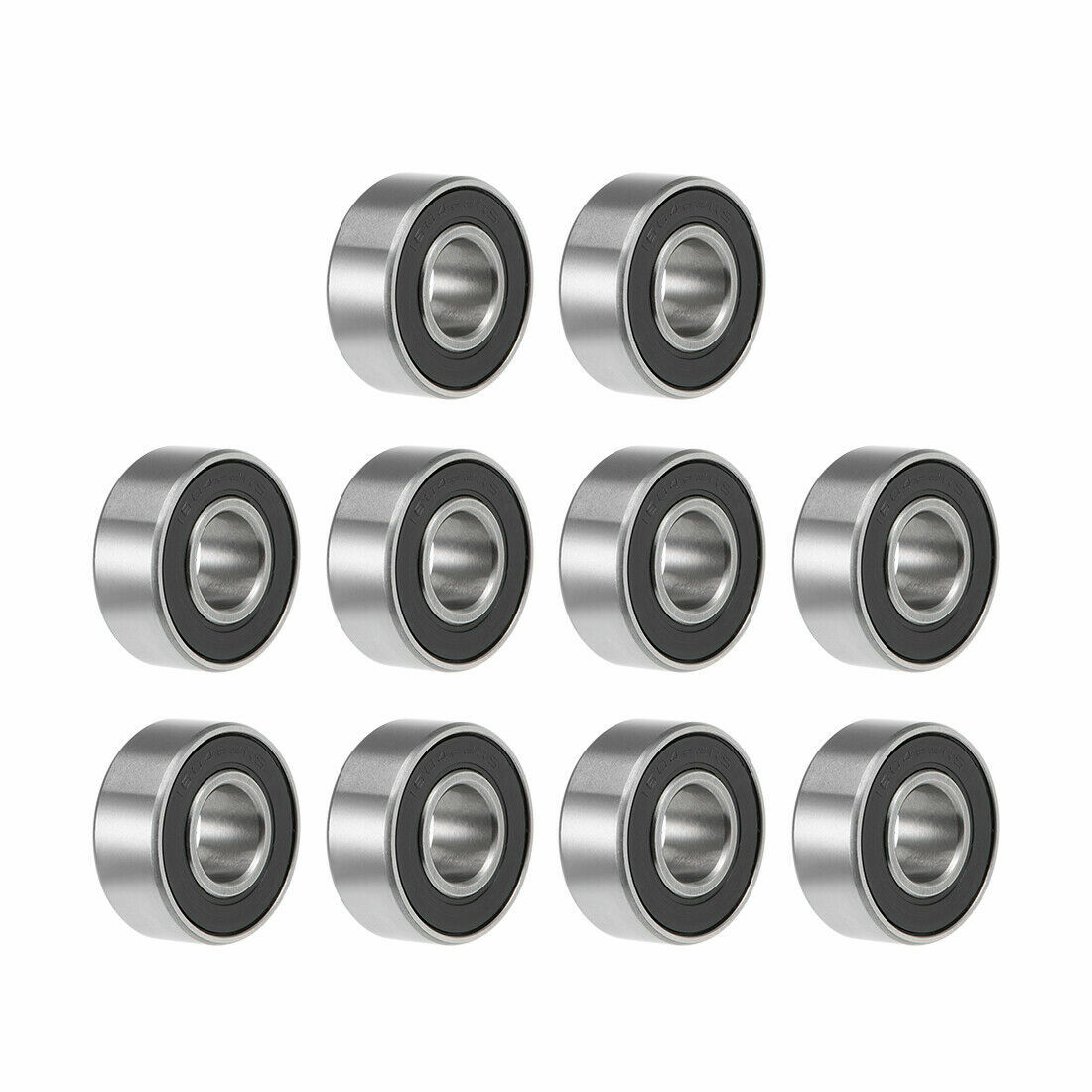 10PCS 1604-2RS 3/8″x7/8″x11/32″ Inch Rubber Seals Bearing Ball Bearings 1604RS