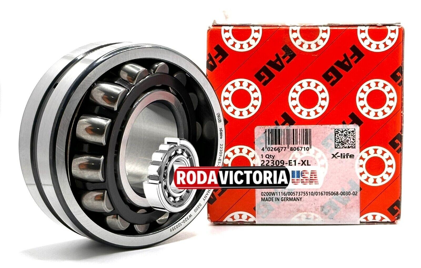 FAG GERMANY 22309 E 1 XL Spherical roller bearing 45x100x36mm